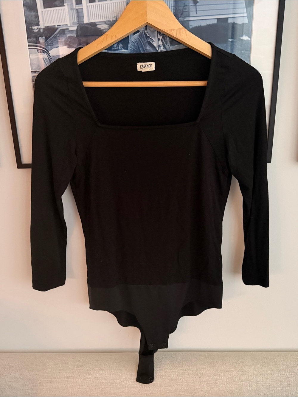 L'AGENCE Angel Square Neck Bodysuit - Picture 6 of 10